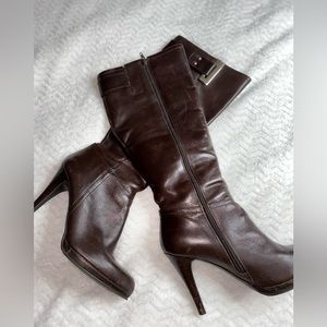 Brown Heeled Boots